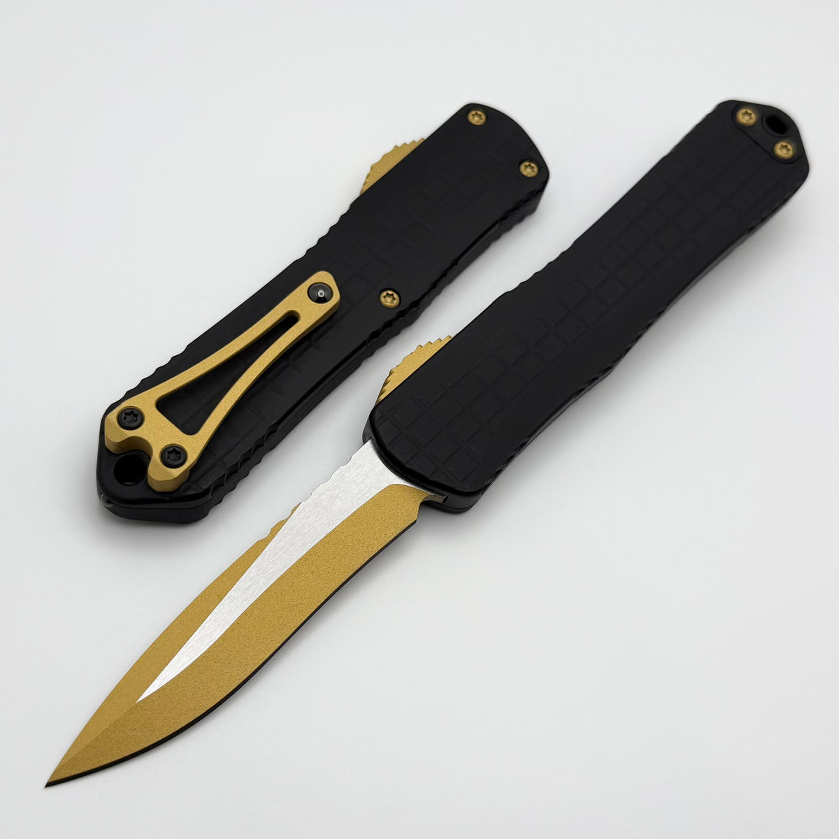 Heretic Knives Manticore E All Gold Everything Grenade Grip w/ Recurve Heretic Knives Manticore E All Gold Everything Grenade Grip w/ Recurve