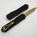 Heretic Knives Manticore E All Gold Everything Grenade Grip w/ Recurve MagnaCut H029F-16A-GOLD