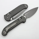Microtech Knives LUDT Ram-Lok w/ Natural Clear Frag Handle & Apocalyptic Drop Point 1135RL-10APFRNC