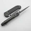 Microtech Knives LUDT Ram-Lok w/ Natural Clear Frag Handle & Apocalyptic Drop Point 1135RL-10APFRNC