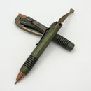 Marfione Custom Siphon Pen II Antique Green Titanium w/ Bronze Ti Lever & Copper Accents