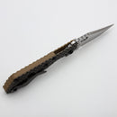 Mick Strider SnG DGG Coyote Tan G-10/Titanium & Handground Bowie MagnaCut