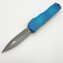 Microtech Cypher II D/E Apocalyptic Marbled Blue 1242-10MBL (Consignment)