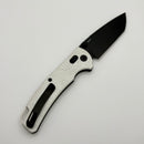 Reate Horizon-X White Glass Fat Carbon Handle W/ Nitro-X7 PVD Tanto Blade