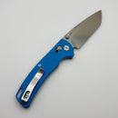 Reate Horizon-X Blue Glass Fat Carbon Handle W/ Nitro-X7 Stonewash Tanto Blade