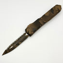 Microtech Ultratech Double Edge Full Serrated Coyote Camo Signature Series 122-3CCS