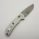 Reate Horizon-X White Glass Fat Carbon Handle W/ Nitro-X7 Stonewash Tanto Blade
