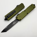 Microtech Scarab 2 Gen 3 Executive w/ OD Green Handle & T/E Black Full Serrated M390MK 1177-3OD