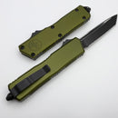 Microtech Scarab 2 Gen 3 Executive w/ OD Green Handle & T/E Black Full Serrated M390MK 1177-3OD