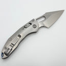Microtech Marfione Select Manual Stitch RAM LOK Titanium Handles & Stonewash M390MK w/ Double Vapor Blast & Blue Accents 169RL-10MS2 (In House Modified)