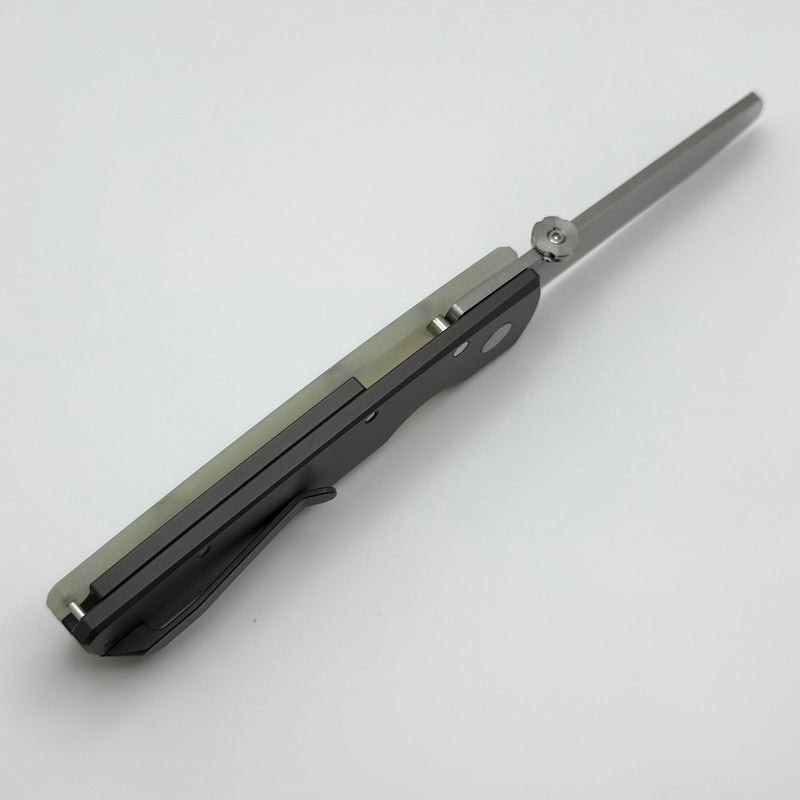 Tactile Knife Co Mariner 2 Bob Terzuola Folder w/ Natural Jade G-10/Titanium & MagnaCut