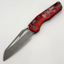 Microtech Knives MSI RAM LOK Red Aluminum & Apocalyptic M390MK 210-10APRD (NCB Engraved)