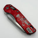 Microtech Knives MSI RAM LOK Red Aluminum & Apocalyptic M390MK 210-10APRD (NCB Engraved)