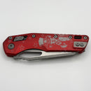 Microtech Knives MSI RAM LOK Red Aluminum & Apocalyptic M390MK 210-10APRD (NCB Engraved)