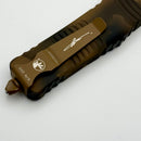 Microtech Combat Troodon Coyote Camo w/ Double Edge Full Serrated Camo Signature Series 142-3CCS