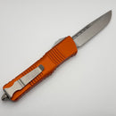 Microtech Combat Troodon Single Edge Stonewash & Orange 143-10OR