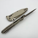 Microtech Socom Ram-Lok w/ Champagne Gold Aluminum Frag Handles & T/E M390MK 161RL-1FRCG-C19Z23