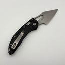 PRE-OWNED Microtech Knives Manual M-Stitch RAM LOK Black Smooth Aluminum Handles & Stonewash M390MK 169MRL-10