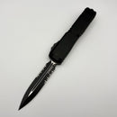 PRE-OWNED Microtech Ultratech ZBP D/E Tactical Partial Serrated w/ Black Handle 1122-2T