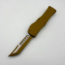 PRE-OWNED Microtech Hera Frag Hellhound RAL-8000 Cerakote Signature Series 919-1FRCRAS