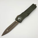 Microtech Combat Troodon OD Green Handle w/ D/E Bronze Apocalyptic 142-13APOD