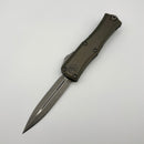 PRE-OWNED Microtech Knives Mini Hera Apocalyptic Double Edge M390MK w/ Natural Clear Handle 1702M-10APNC