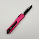 PRE-OWNED Microtech UTX-70 Single Edge Black Standard & Pink 148-1PK