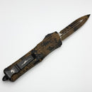 Microtech Combat Troodon Frag Coyote Camo w/ D/E Full Serrated Signature Series S/N 007 142-3FCCS