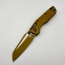 PRE-OWNED Microtech MSI RAM LOK Mini Frag Cerakote RAL-8000 Aluminum Handles w/ M390MK 210M-1FRCRA-Z23