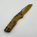 PRE-OWNED Microtech MSI RAM LOK Mini Frag Cerakote RAL-8000 Aluminum Handles w/ M390MK 210M-1FRCRA-Z23