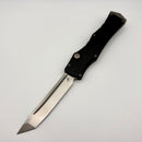 PRE-OWNED Microtech Marfione Select Halo IV Black Handle w/ Stonewash Tanto M390MK 1151-10MS1