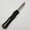 PRE-OWNED Microtech Marfione Select Halo IV Black Handle w/ Stonewash Tanto M390MK 1151-10MS1