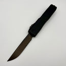 PRE-OWNED Microtech Ultratech ZBP S/E Part Serrated DLC Shadow Signature Series 1121-2DLCTSH