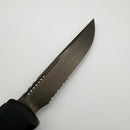 PRE-OWNED Microtech Ultratech ZBP S/E Part Serrated DLC Shadow Signature Series 1121-2DLCTSH