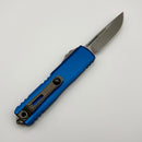 PRE-OWNED Microtech UTX-85 Gen IV w/ Blue Handle & Apocalyptic S/E M390MK 12314-10APBL