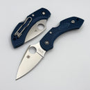 Spyderco Knives Dragonfly 2 Cobalt Blue Handles w/ CPM-SPY27 C28PCBL2