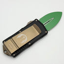 Microtech Exocet D/E Jedi Master Green Standard Signature Series 157-1JM