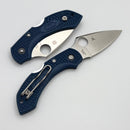 Spyderco Knives Dragonfly 2 Cobalt Blue Handles w/ CPM-SPY27 C28PCBL2
