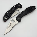 Spyderco Delica 4 Lightweight FRN Black Handles w/ VG-10 Thin Red Line C11FPSBKRD