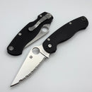 Spyderco Para-Military 2 PM2 Black G-10 Handles w/ SpyderEdge S45VN C81GS2