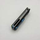 Chaves CHUB Flipper w/ Black Aluminum Handles & Blue Hardware w/ Stonewash Utility Blade Accent - Blue Label