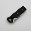 Chaves CHUB Flipper w/ Black Aluminum Handles & Bronze Hardware w/ Stonewash Utility Blade Accent - Blue Label