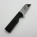 Chaves CHUB Flipper w/ Black Aluminum Handles & Black Hardware w/ Stonewash Utility Blade Accent - Blue Label