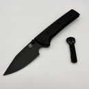 Chaves Knives Scapegoat Street w/ Black Aluminum Handles & Black Hardware w/ Black PVD Spear Point 154CM - Blue Label
