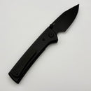 Chaves Knives Scapegoat Street w/ Black Aluminum Handles & Black Hardware w/ Black PVD Spear Point 154CM - Blue Label