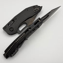 Microtech Knives Manual Stitch RAM LOK Smooth Carbon Fiber DLC Standard Signature Series 169RL-1DLCTCFS