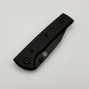 Chaves Knives Scapegoat Street w/ Black Aluminum Handles & Black Hardware w/ Black PVD Spear Point 154CM - Blue Label