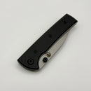 Chaves Knives Scapegoat Street w/ Black Aluminum Handles & Black Hardware w/ Stonewash Spear Point 154CM - Blue Label