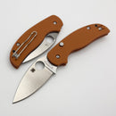 Spyderco Sage 6 w/ Orange G-10 Handles w/ Rex 121 C123GPBOR