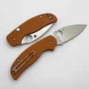 Spyderco Sage 6 w/ Orange G-10 Handles w/ Rex 121 C123GPBOR